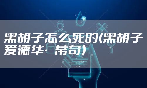 黑胡子怎么死的(黑胡子爱德华·蒂奇)