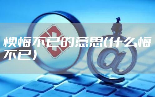 懊悔不已的意思（什么悔不已）
