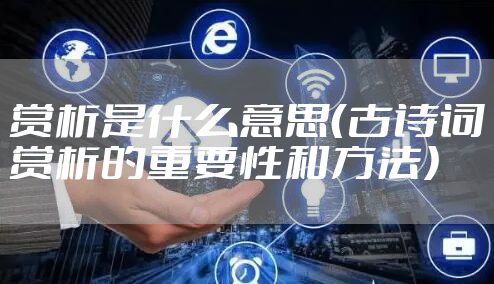 赏析是什么意思（古诗词赏析的重要性和方法）