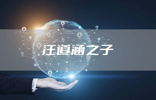 汪道涵之子