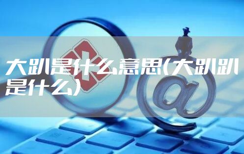 大趴是什么意思（大趴趴是什么）