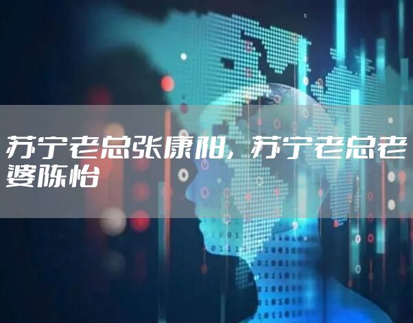 苏宁老总张康阳，苏宁老总老婆陈怡