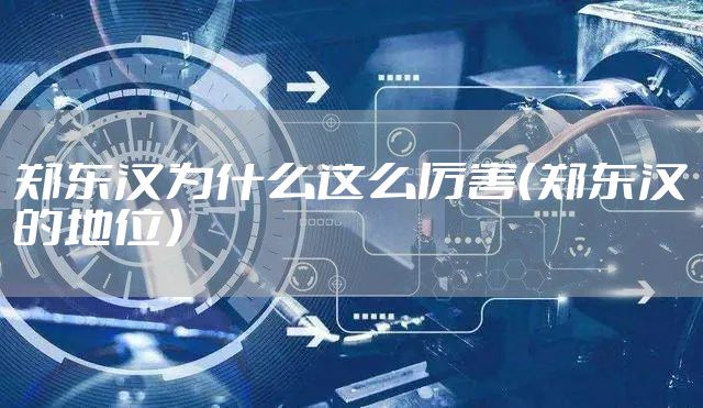 郑东汉为什么这么厉害（郑东汉的地位）