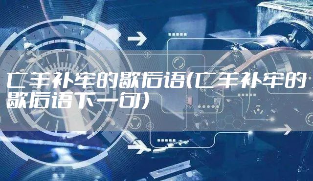 亡羊补牢的歇后语（亡羊补牢的歇后语下一句）