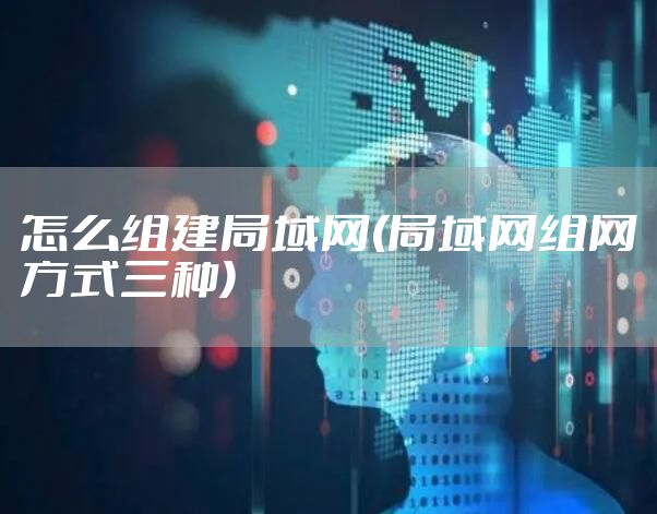 怎么组建局域网(局域网组网方式三种)