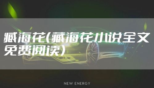 臧海花（藏海花小说全文免费阅读）