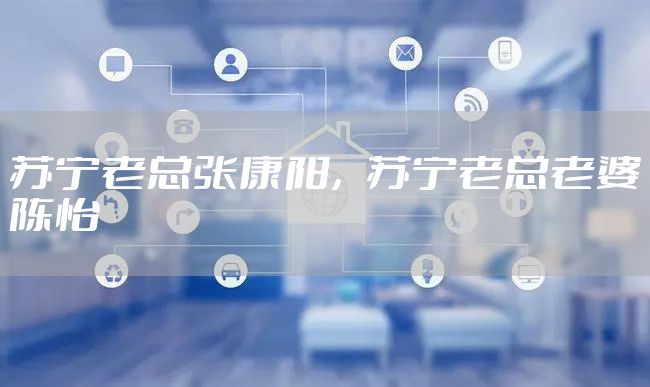 苏宁老总张康阳，苏宁老总老婆陈怡
