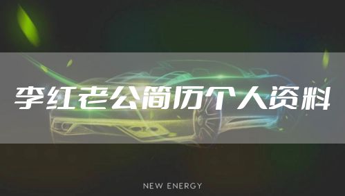李红老公简历个人资料