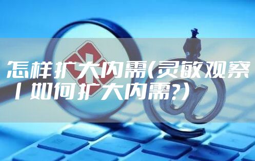 怎样扩大内需（灵敏观察丨如何扩大内需？）