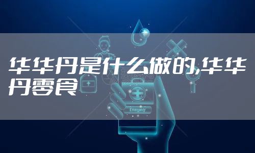 华华丹是什么做的,华华丹零食