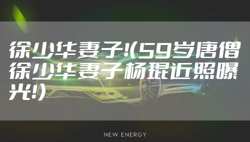 徐少华妻子！（59岁唐僧徐少华妻子杨琨近照曝光！）