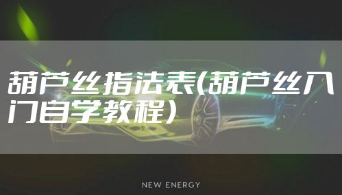 葫芦丝指法表（葫芦丝入门自学教程）