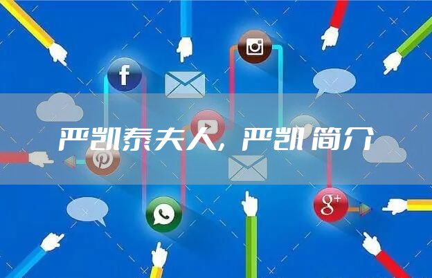 严凯泰夫人，严凯 简介