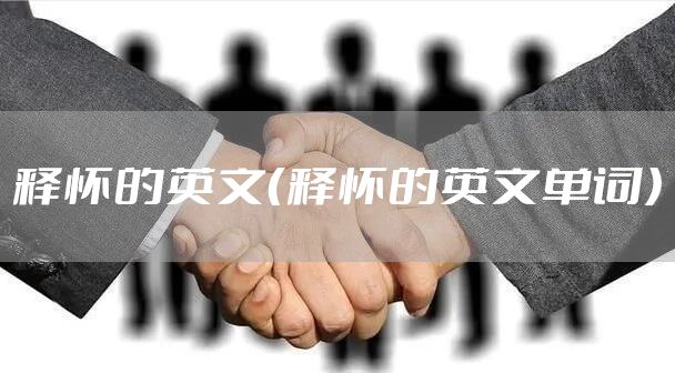 释怀的英文（释怀的英文单词）