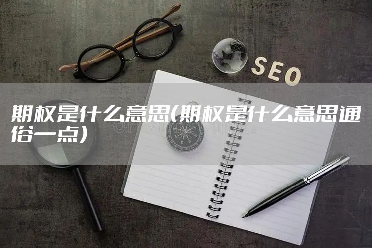 期权是什么意思（期权是什么意思通俗一点）