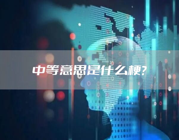 中等意思是什么梗？