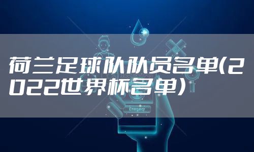 荷兰足球队队员名单（2022世界杯名单）
