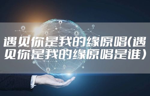 遇见你是我的缘原唱（遇见你是我的缘原唱是谁）