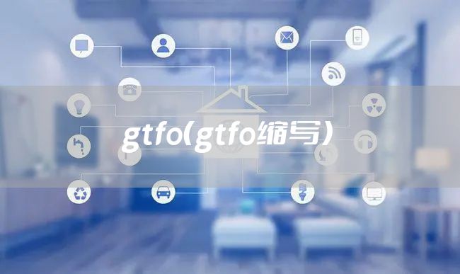 gtfo（gtfo缩写）
