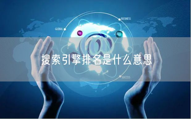 搜索引擎排名是什么意思