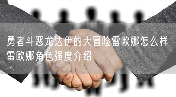 勇者斗恶龙达伊的大冒险雷欧娜怎么样 雷欧娜角色强度介绍