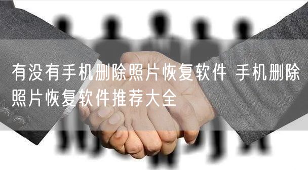 有没有手机删除照片恢复软件 手机删除照片恢复软件推荐大全