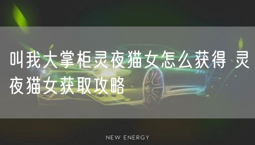 叫我大掌柜灵夜猫女怎么获得 灵夜猫女获取攻略