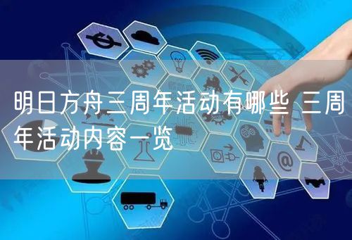 明日方舟三周年活动有哪些 三周年活动内容一览