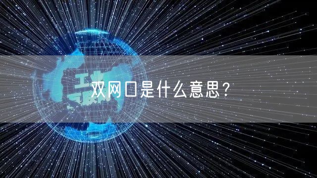 双网口是什么意思？