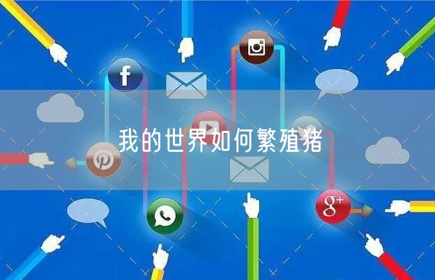 我的世界如何繁殖猪
