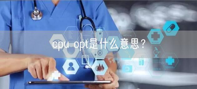 cpu opt是什么意思？