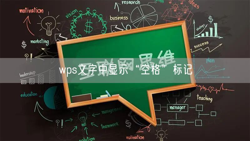 wps文字中显示“空格”标记