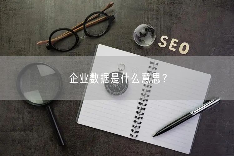 企业数据是什么意思？