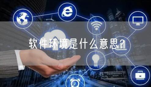 软件环境是什么意思？