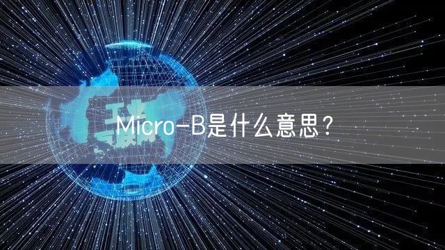 Micro-B是什么意思？