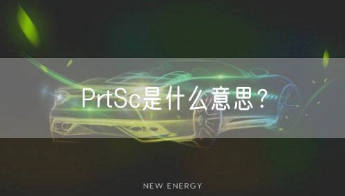 PrtSc是什么意思？