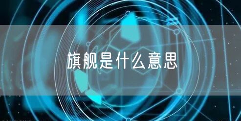 旗舰是什么意思