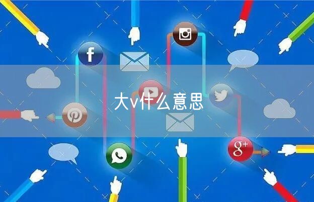大v什么意思