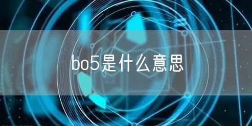 bo5是什么意思
