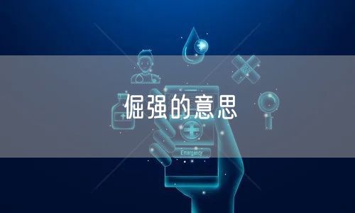 倔强的意思