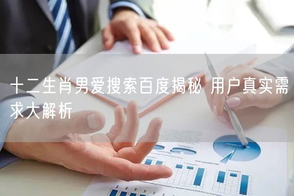十二生肖男爱搜索百度揭秘 用户真实需求大解析