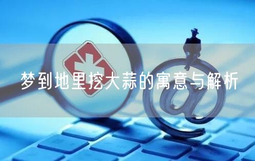 梦到地里挖大蒜的寓意与解析